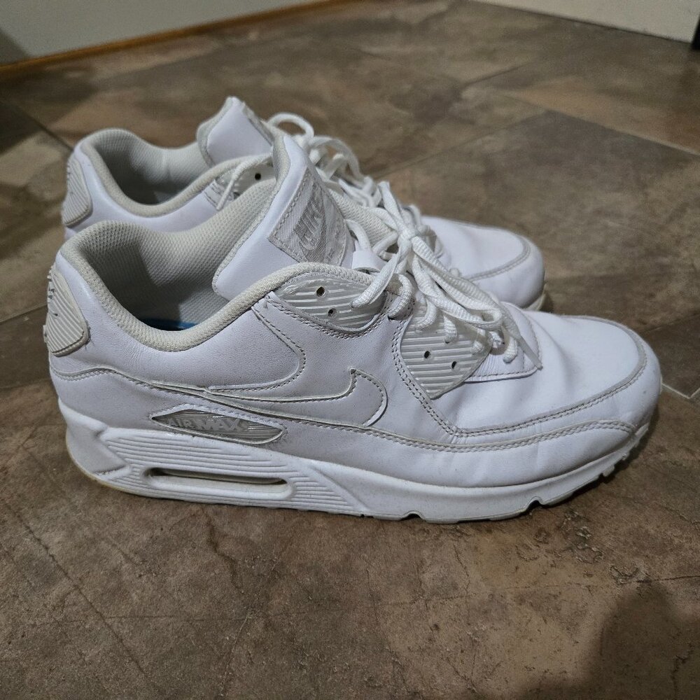 All White Nike Air Max 90 Sneakers